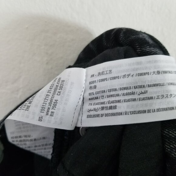 Abercrombie & Fitch Two Tone The Skinny High Rise Jeans Size 2s/25 - Picture 6 of 6